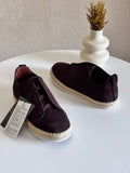 Zegna Triple Stitch™ Suede Espadrilles – Brown Calf Suede Slip-On