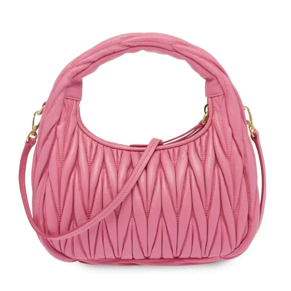 Miu Miu Bag | Wander Shoulder Bag in Matelassé Nappa Leather "Pink"