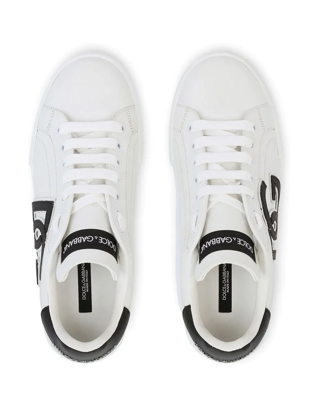Dolce & Gabbana Portofino logo-tag leather sneakers