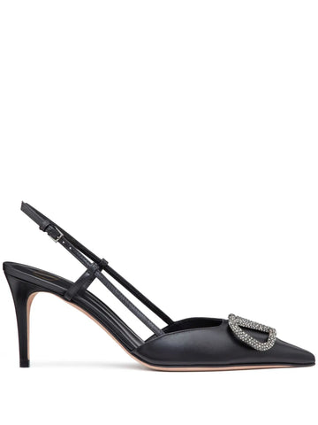 Valentino Garavani 80mm VLogo Signature slingback pumps