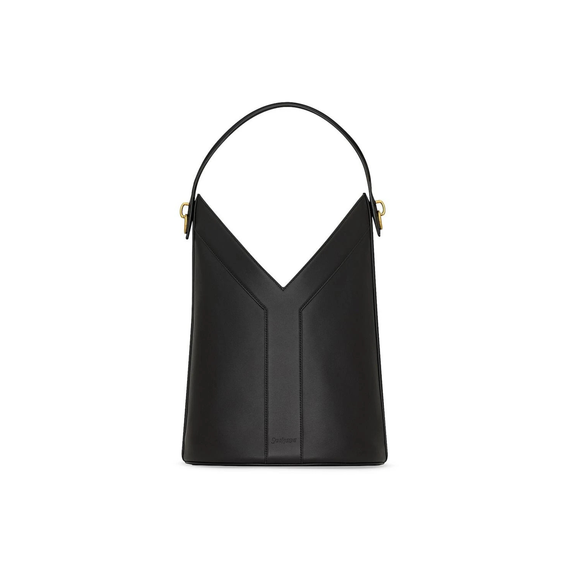 Saint Laurent Bag | Women’s Y Top Handle Bucket Bag in Leather