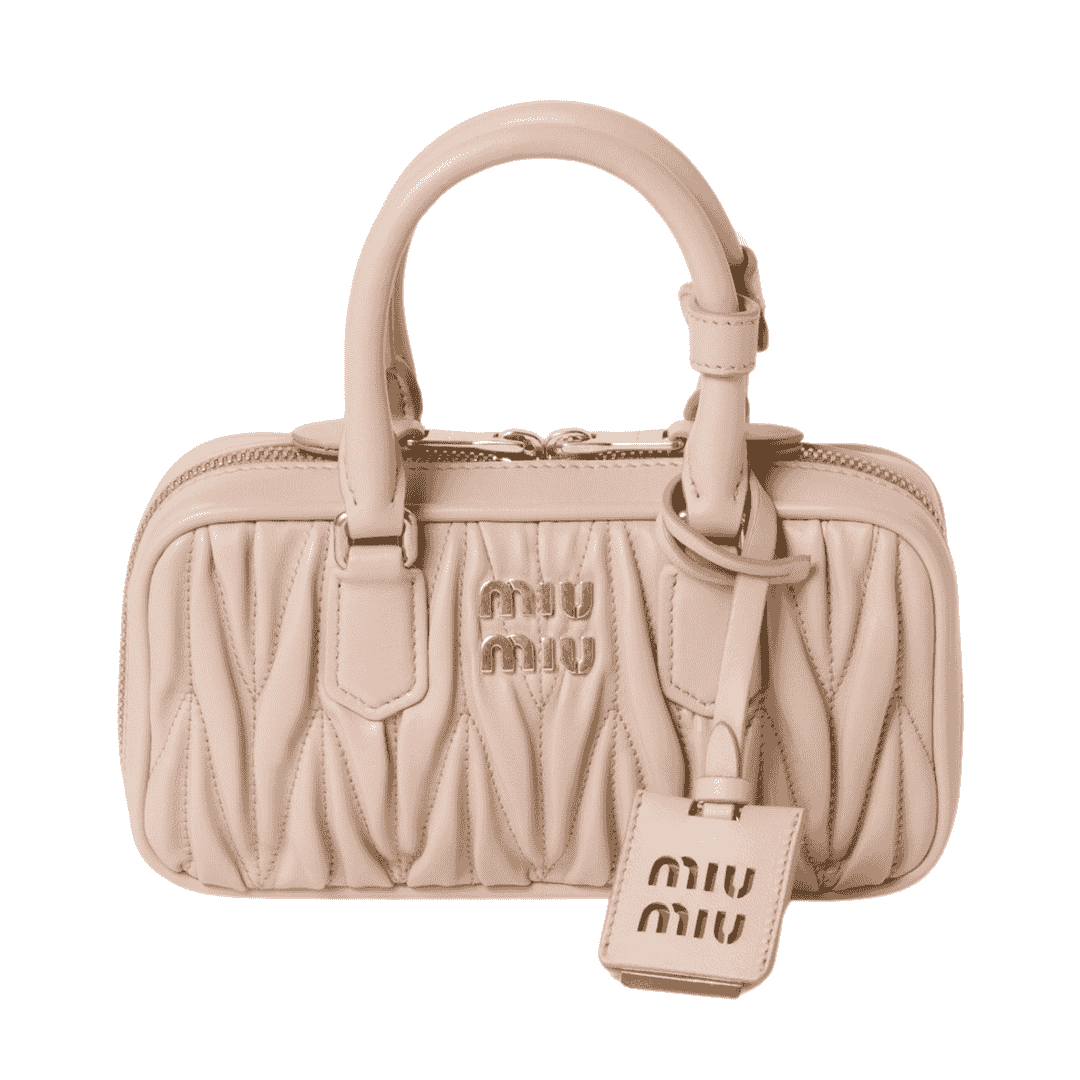 Miu Miu Bag| Arcadie matelassé nappa leather mini-bag "Powder Pink"