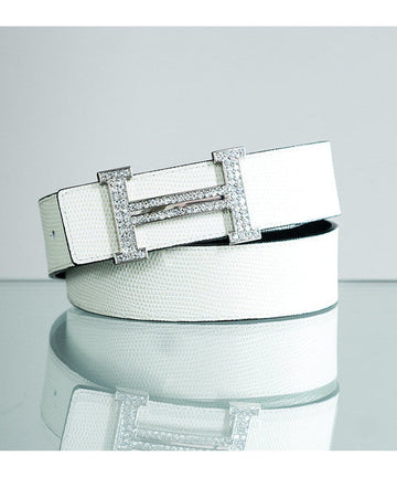 HERMES BELT WHITE