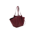 Polène Bag | Cyme Mini bag in a burgundy/ebony