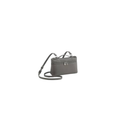Loro Piana Bag | Small Gray Textured Leather Handbag