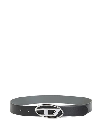 Diesel logo-plaque leather belt