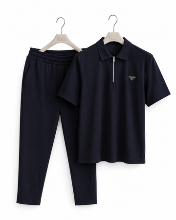 Prada Black T-Shirt & Shorts Set