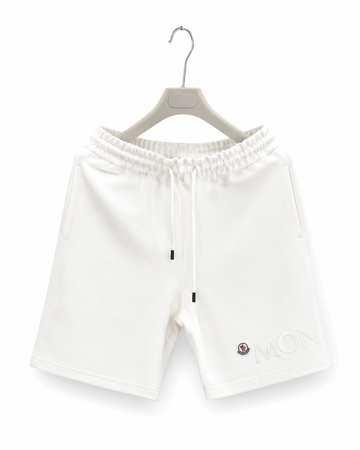 Moncler Logo Sweat Shorts – White