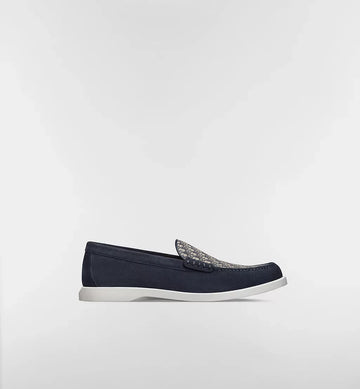 Dior Navy Blue Suede with Beige