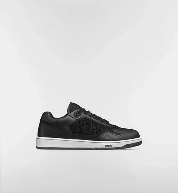 Black Smooth Calfskin and Black Dior Oblique-Embossed