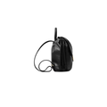 Fendi | Women's Black Ff Clasp Drawstring Backpack