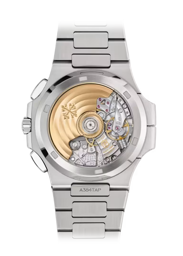 a Patek Philippe Nautilus Travel Time Chronograph reference 5990/1A