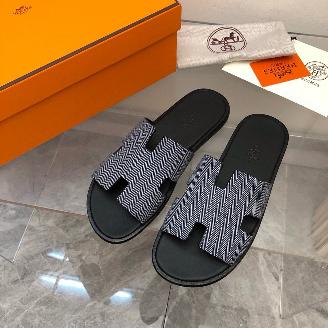 Hermes Izmir Black Leather