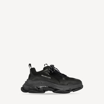 Men's Triple S Clear Sole Sneaker in Black