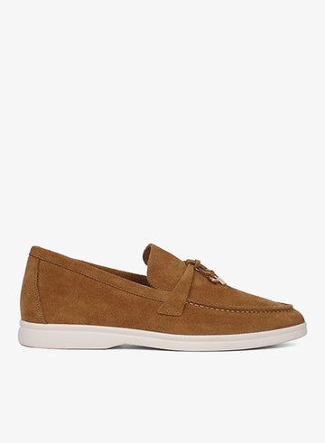 Loro Piana Summer Charms Walk caramel suede| Women's
