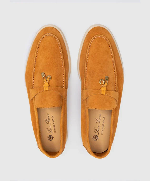 Gold Caramel Loro Piana Summer Charms Walk| Women's