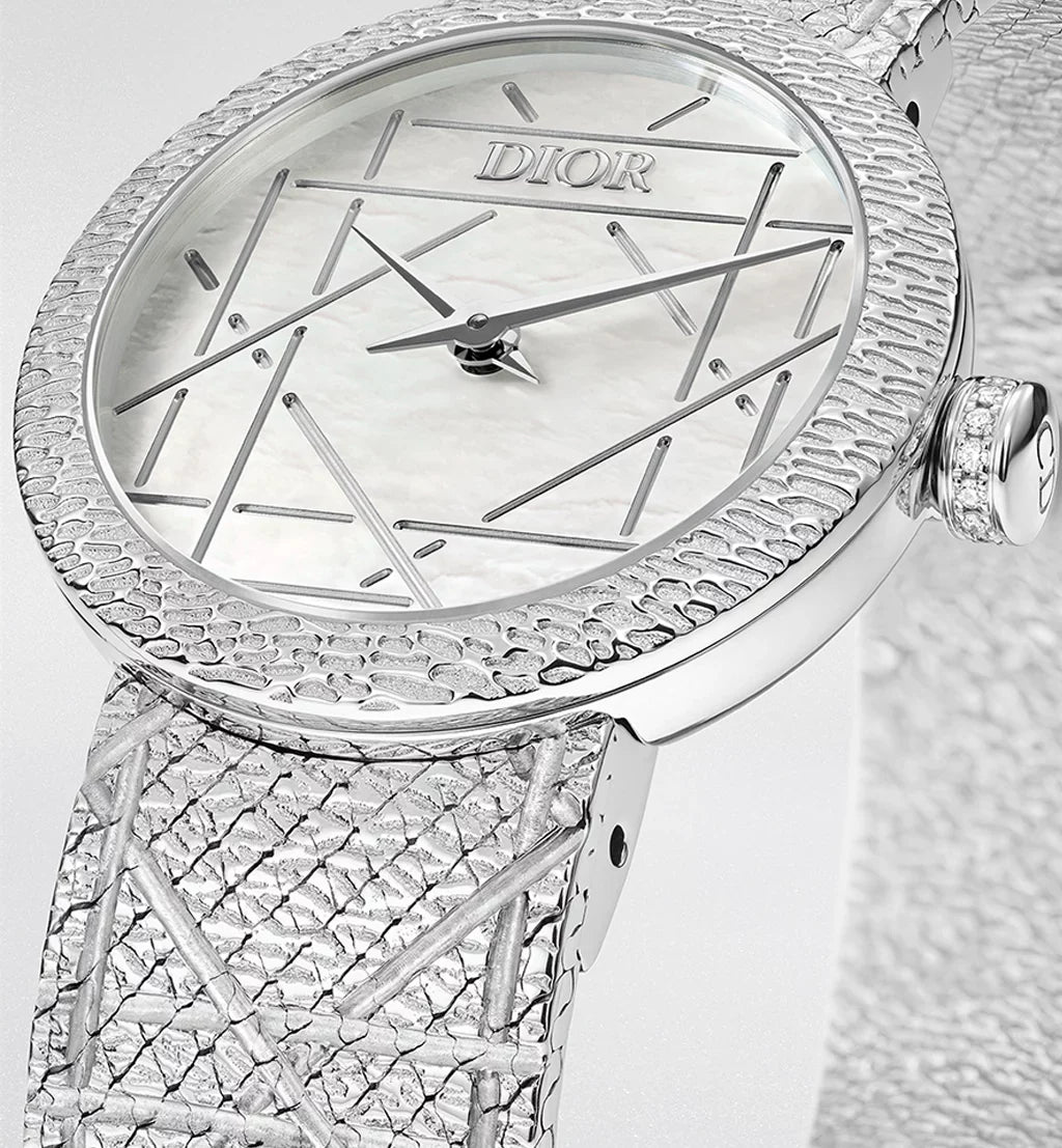La D My Dior Ø 25 MM, Steel and Mother-of-Pearl| Women's