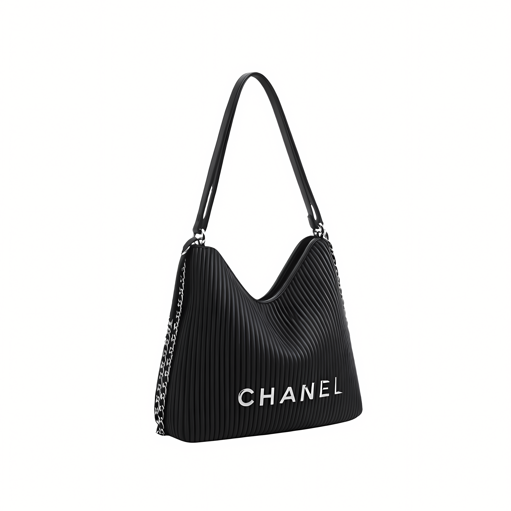 Chanel Bag | Maxi Hobo Black Lambskin