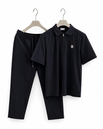 Moncler Polo & Jogger Set – Navy