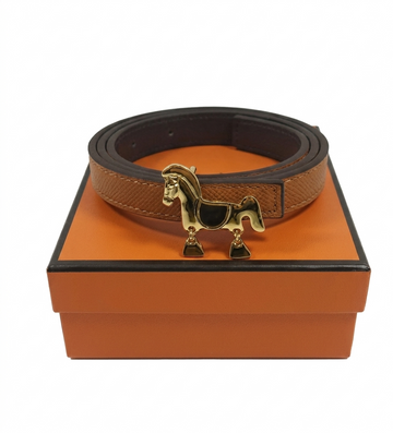 Hermès leather belt Nature