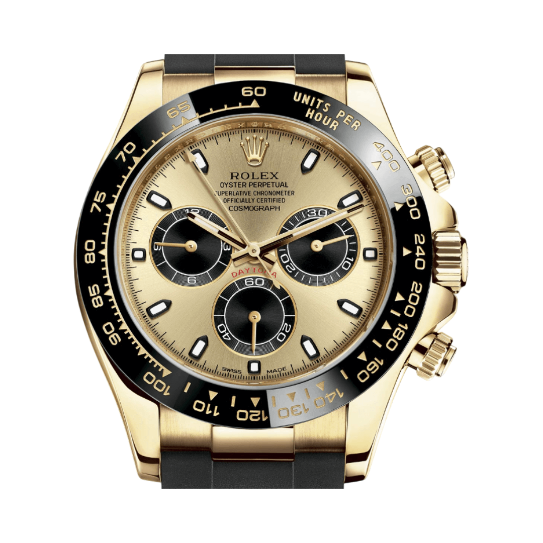 Rolex | Gold Champagne Black Dial