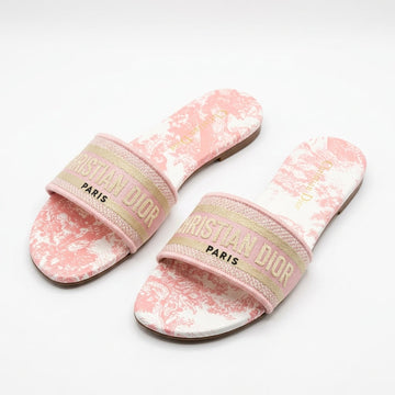 Dior Women Dway Slides | Pink Toile