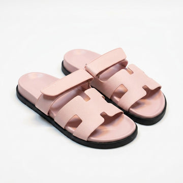 Hermès Women Adjustable H Strap Sandals | Pink
