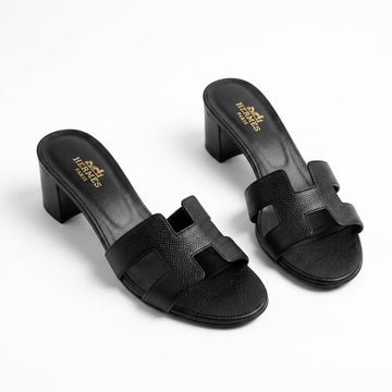 Hermès Women Oasis Heel Sandals | Black