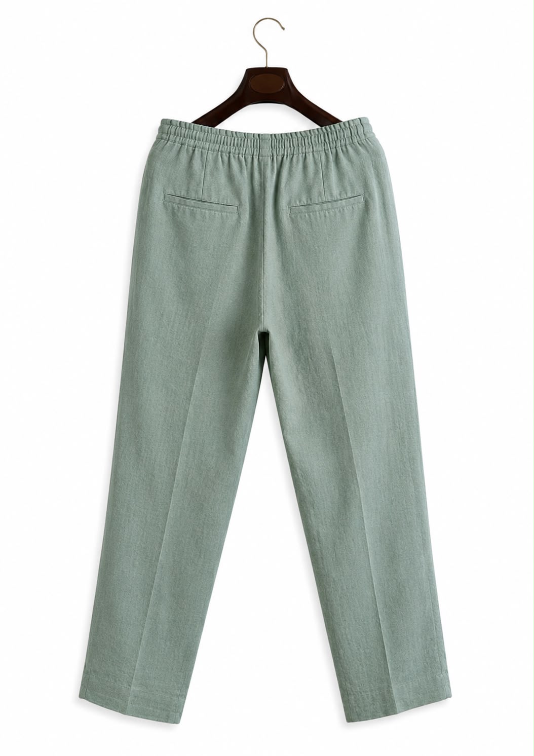 Premium Linen Drawstring Pants - Sage Green