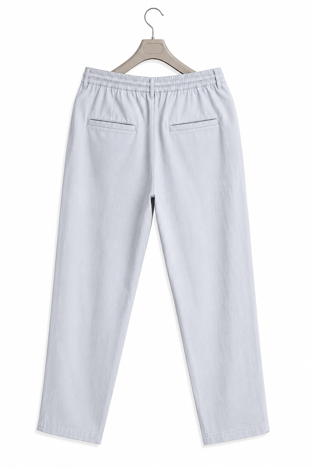 Premium Linen Drawstring Pants - Light Blue