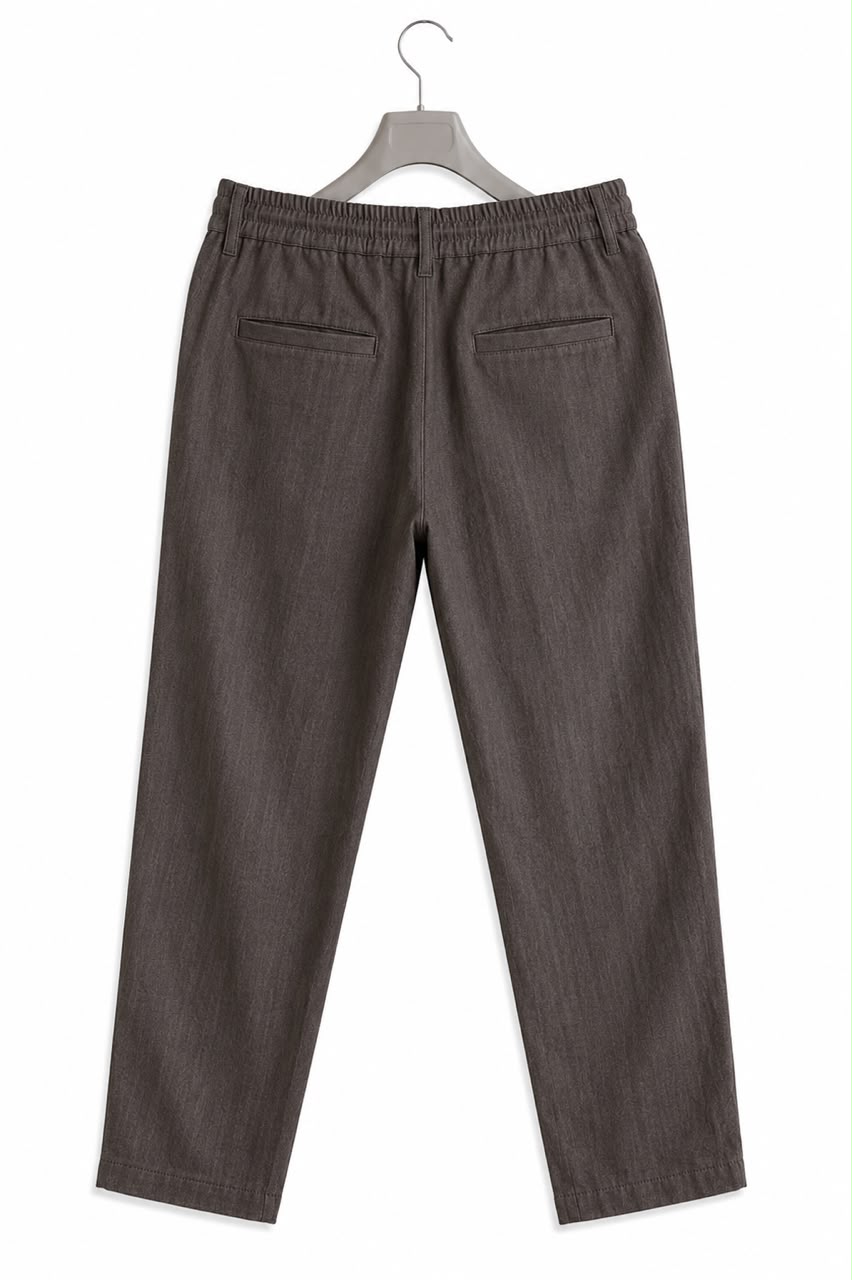Premium Linen Drawstring Pants - Coffee Brown