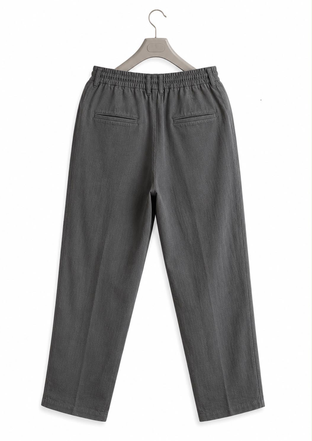 Premium Drawstring Tapered Pants – Charcoal Gray