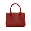 Prada Bag | Galleria Mini Lizard Skin Bag Red