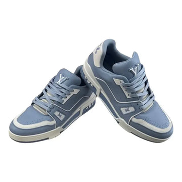 LV Trainer sneaker grey and blue