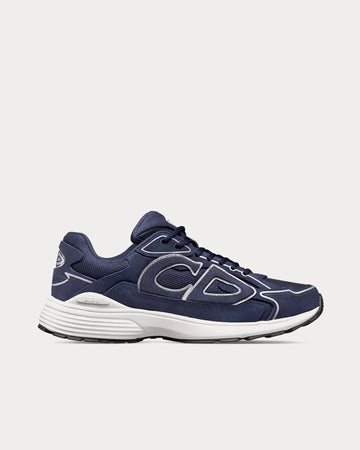Dior - B30 Countdown Suede Navy Blue Low Top Sneakers