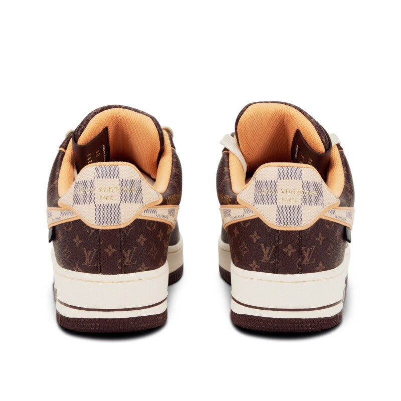 LOUIS VUITTON x NIKE AIR FORCE 1 LOW By Virgil Brown Damier Azur