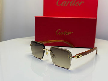 Cartier sunglasses rimless