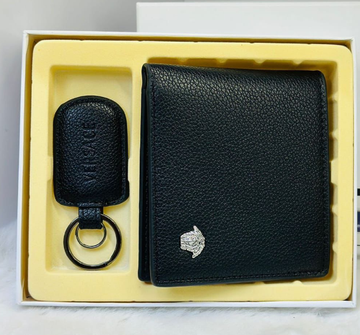 Versace black leather bifold
