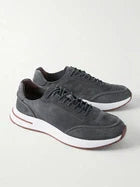Loro Piana - Weekend Walk Suede Sneakers - Gray