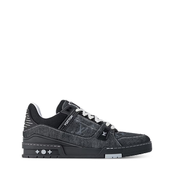 LV Trainer Sneaker Denim Noir