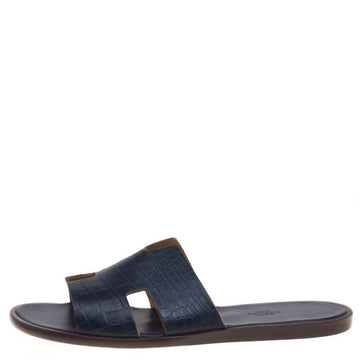Hermès Izmir sandals Navy