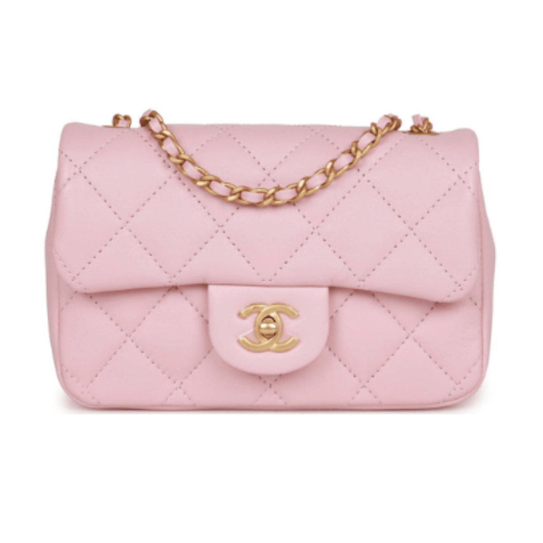 Chanel Bag | Mini Rectangular Flap Pink Lambskin Bag