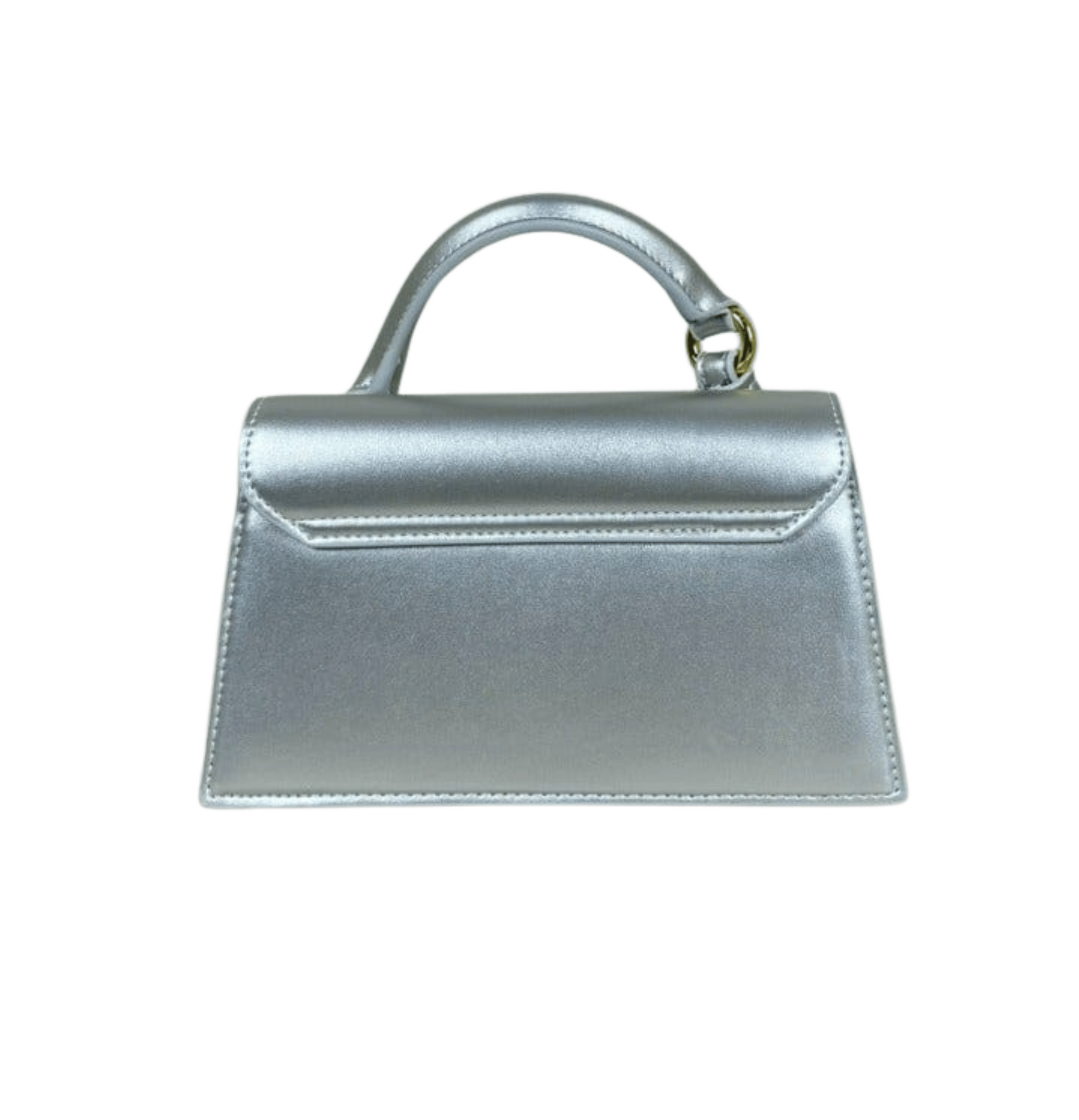 Jacquemus Bag | Le Chiquito Long Tote Bag In A Silver-tone Metallic Leather