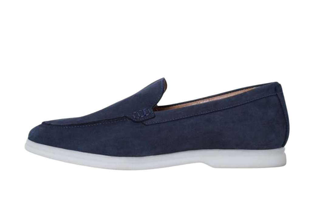 Loro Piana Blue Men's Loafers