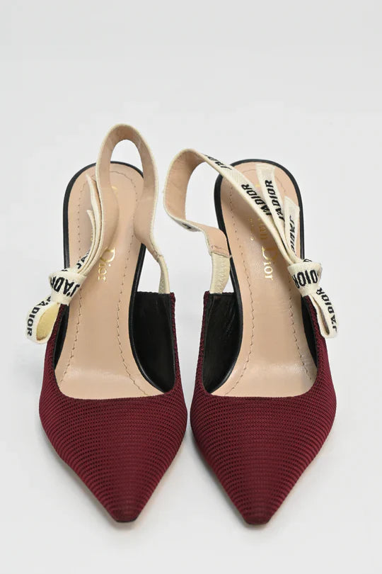 Dior J'Adior slingback pumps in burgundy